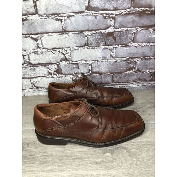 Ecco Vibram Gumlite Brown Leather Square Toe Oxfords Dress Shoes Men Sz 45EU/12M main image 14